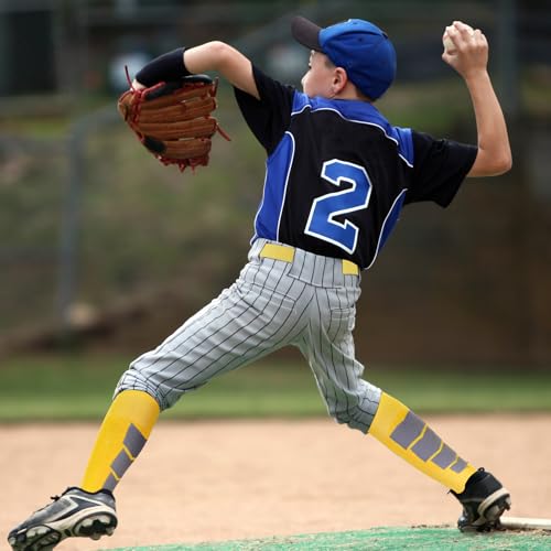Youth Baseball Socks and Belt Combo Set - Adjustable Yellow