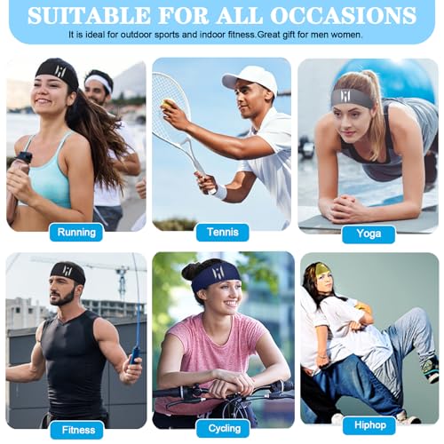 3-Pack Sweatbands Headbands for Men & Women - Podolik