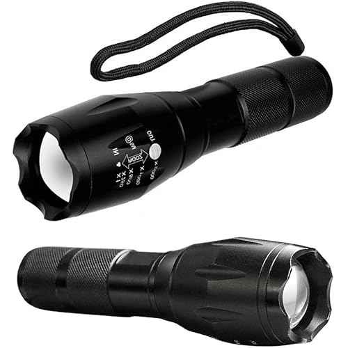 Military Grade 5 Mode High Lumens Tactical Led Waterproof Flashlight (4-Pack)