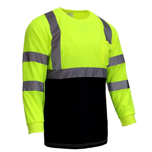 XIAKE RT003 Safety Shirts for Men Reflective High Visibility T Shirts,Yellow,X-Large