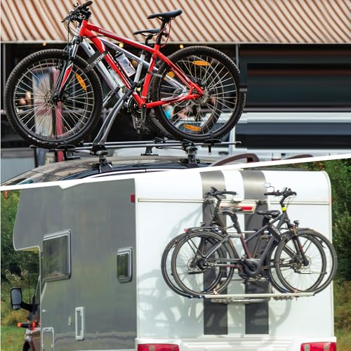 4-Pack Adjustable Bike Rack Straps - Non-Slip Nylon Wheel Securing Ties