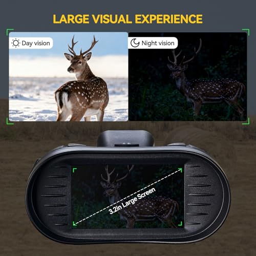 Night Vision Goggles with AI Smart Rangefinder,4K Video Full Dark HD
