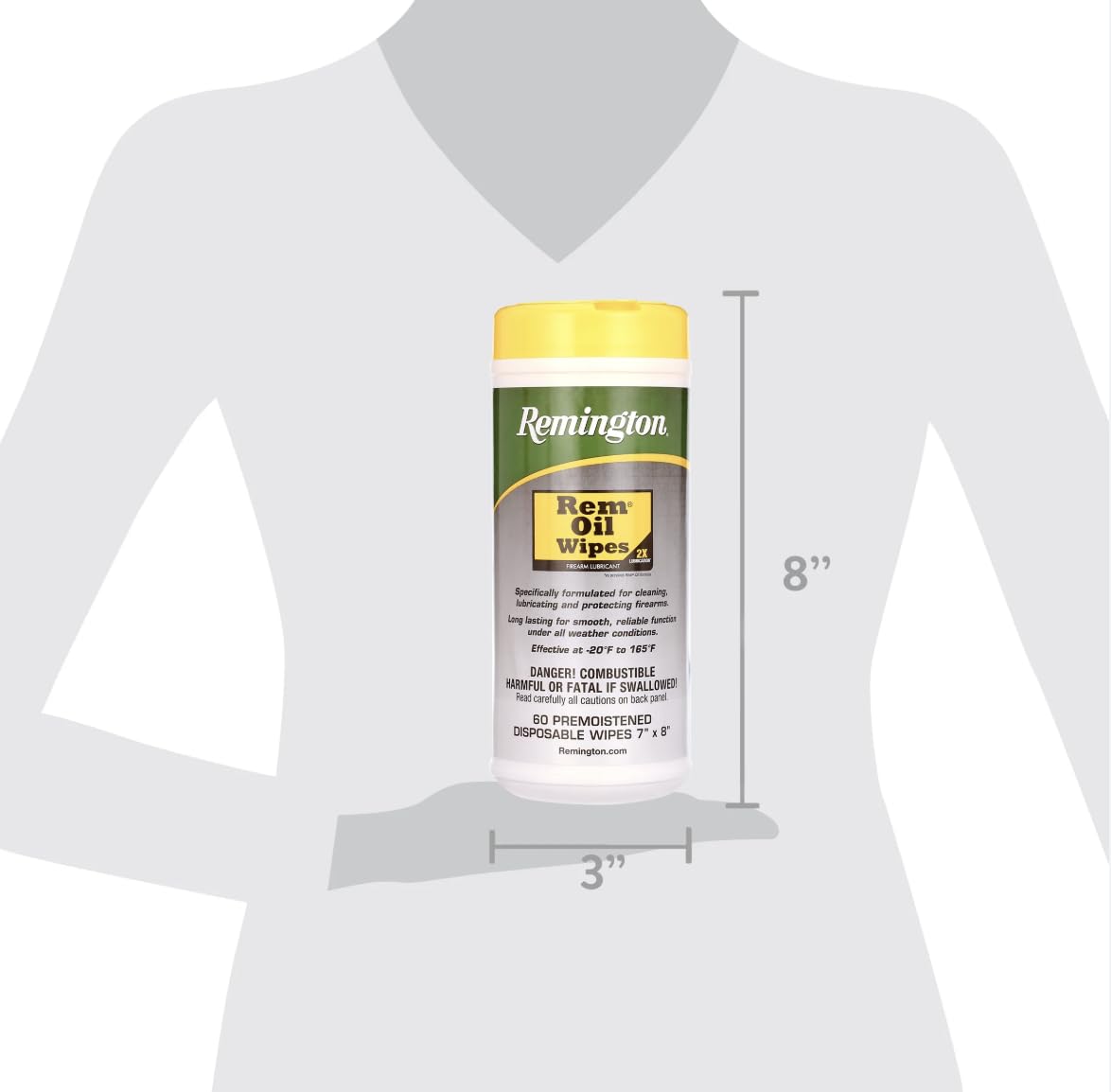 Rem Wipes Oil Wipes, Pop Up, 60 Wipes per can (1)