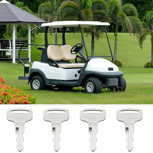 Golf Cart Ignition Keys - 4 Pack Replacement for Ya-ma-ha G14 G16 G19 G20 G21 G22