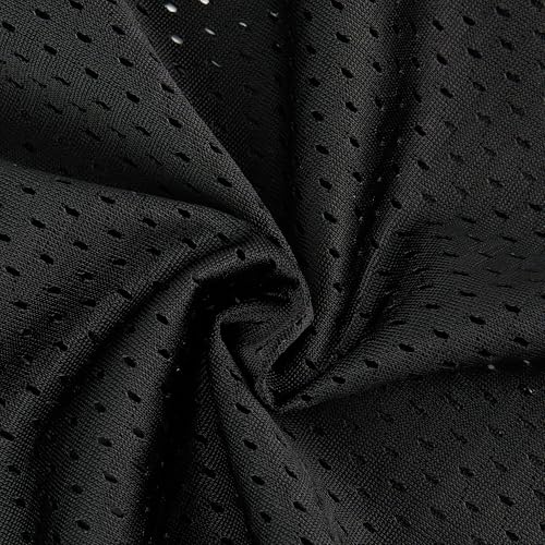 Adult Black Mesh Football Jersey Practice Sports Uniform Small TRIVINKIN