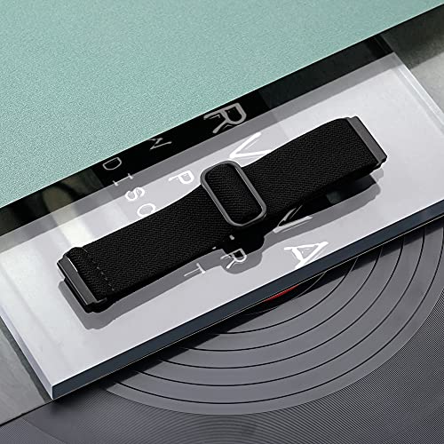 Stretchy Nylon Bands for Fitbit Versa 2 / Lite - Black