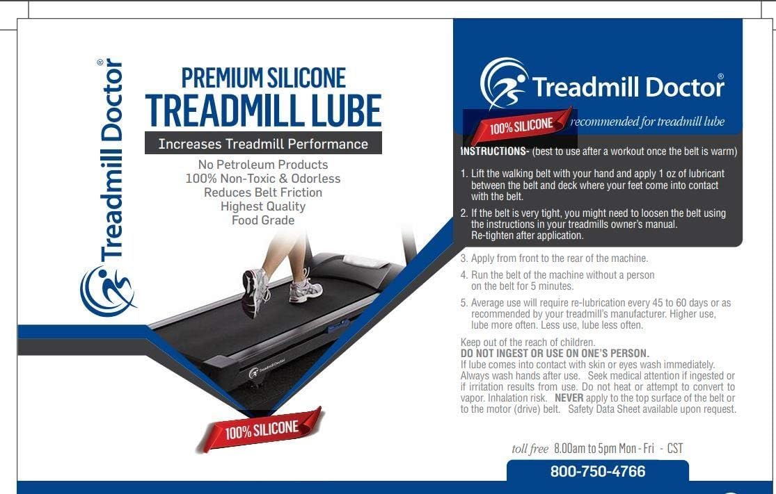 Treadmill Doctor Premium Walking Belt Lubricant - 4.1 oz for Smooth Performance