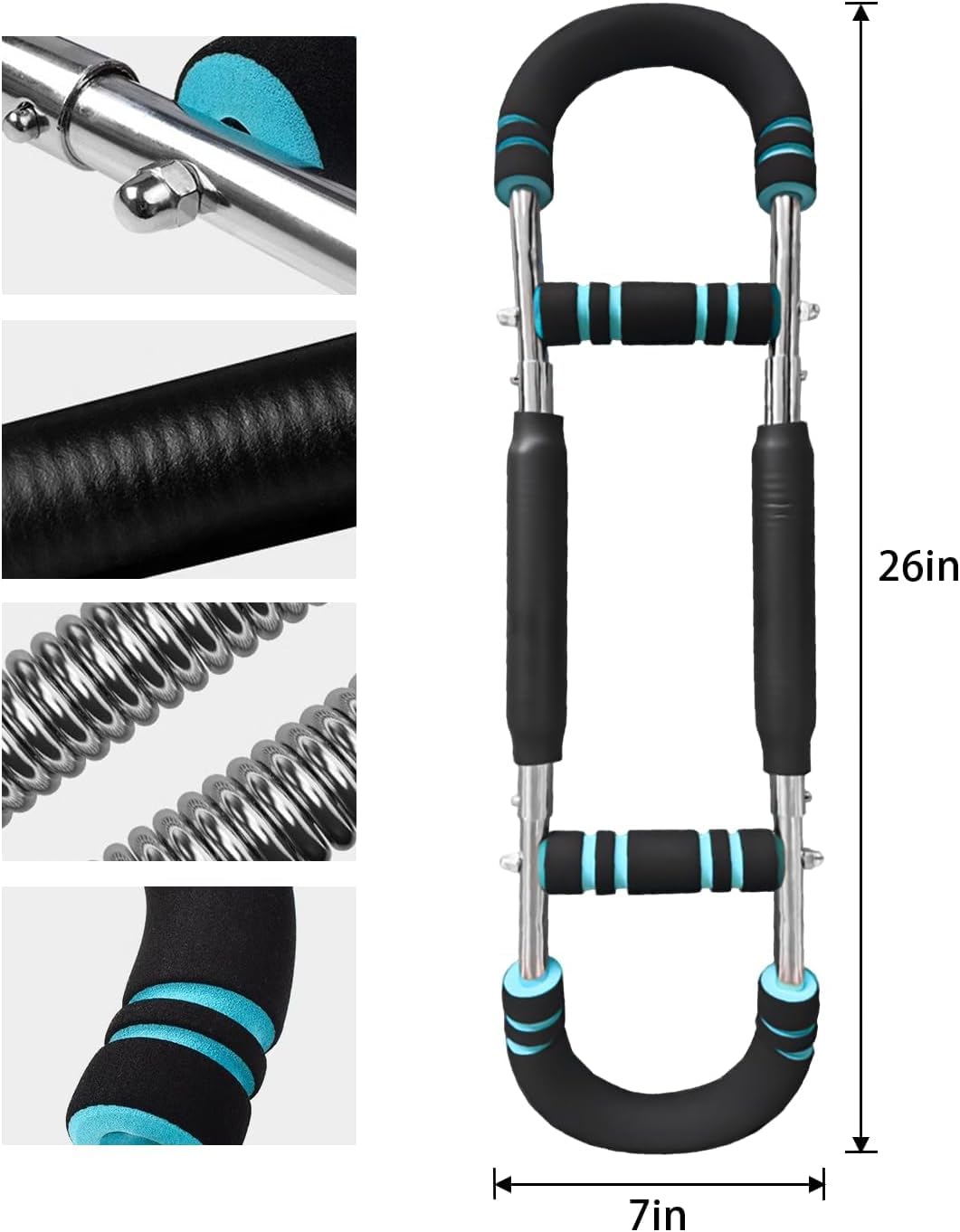 XVESOY Shaker Twister Arm Trainer, Chest Exerciser for Men,Twister Arm Exerciser,Chest Trainer for Men,Shoulder Muscle Training Fitness Equipment, Portable Spring Resistance Home Fitness Equipment