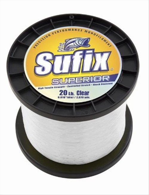 Sufix Superior 25 lb. Test 535 YD, Clear