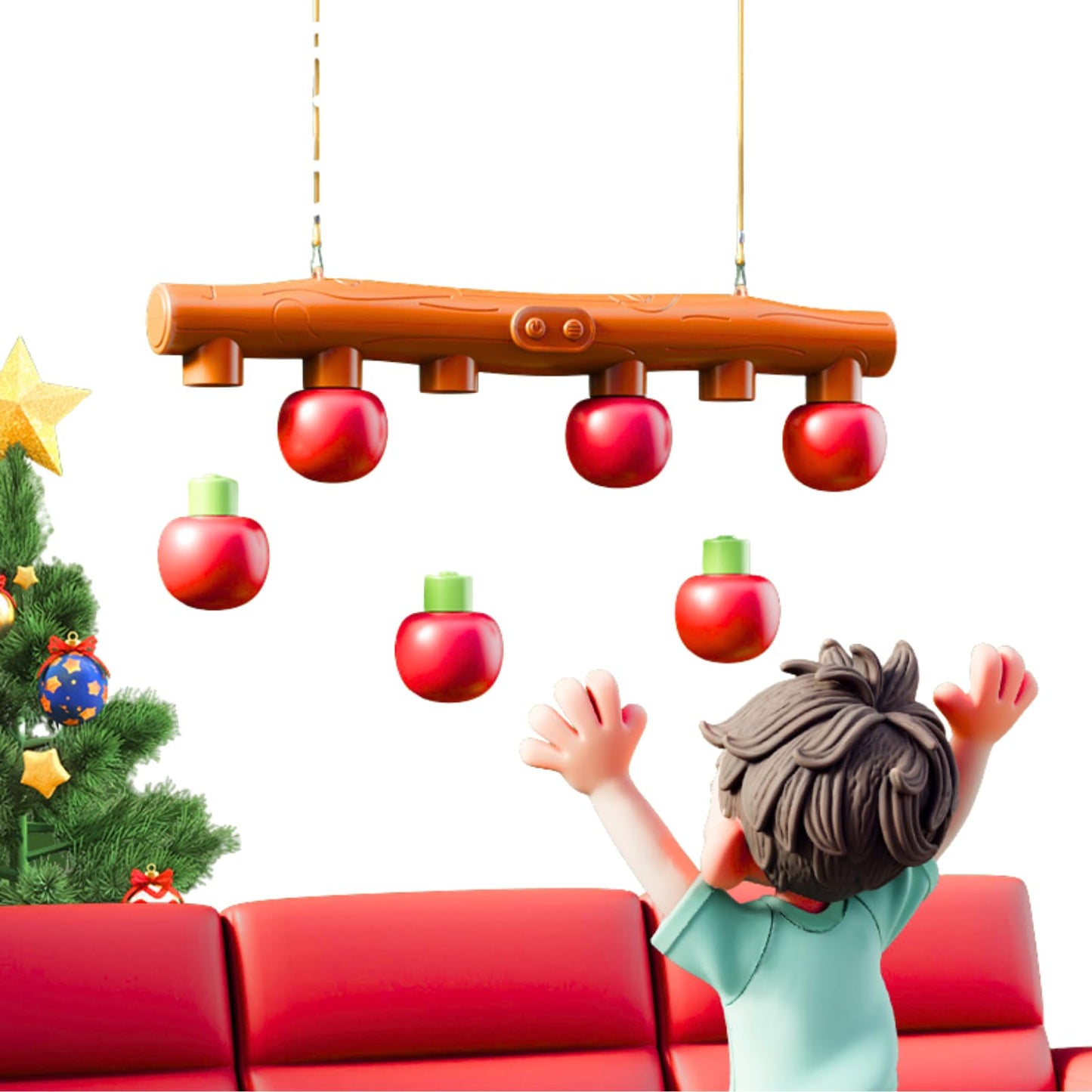Upgrade Christmas Reflex Challenge Game, Catching Sticks Game, Hand Eye Coordination Training Toy, Christmas Reaction Time Training Toy for Kids and Adults