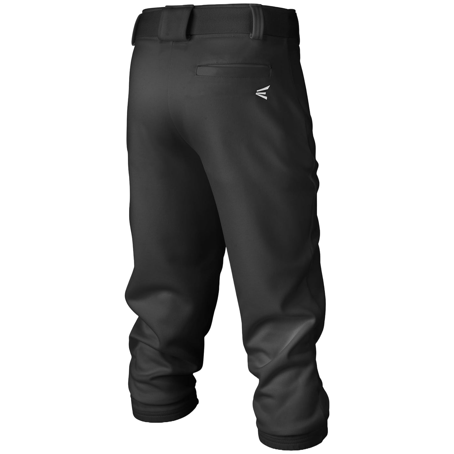 Easton | PRO+ Pull Up Baseball Pant | Youth | Full Length | Elastic Bottom | Youth Black Y XS