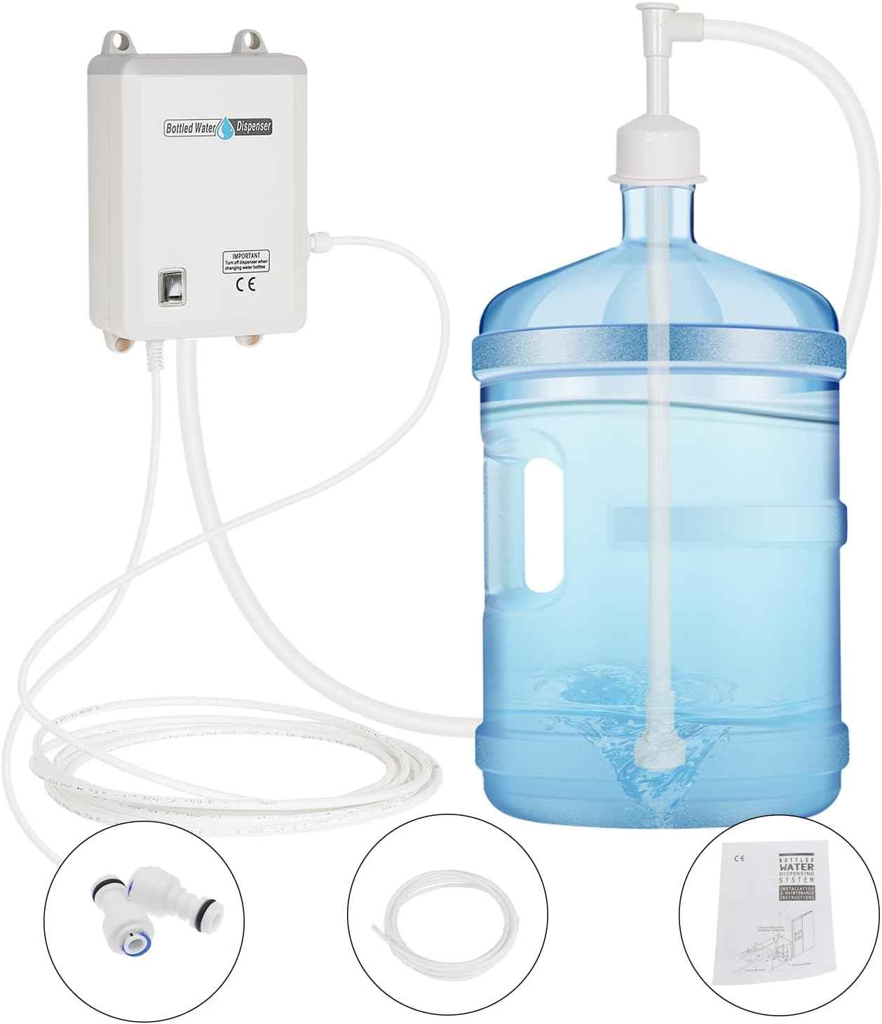 Electric Water Dispenser Pump for 5 Gallon Bottles - Quiet 110V Water Pump for Kitchen & Refrigerator