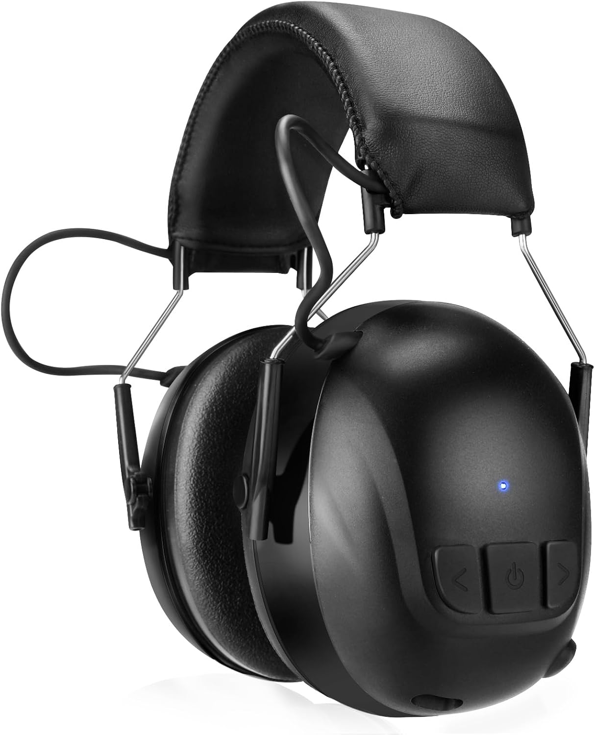 Bluetooth 5.4 Hearing Protection Earmuffs - 120H Rechargeable 30dB Safety Headphones with Mic for Mowing & Construction