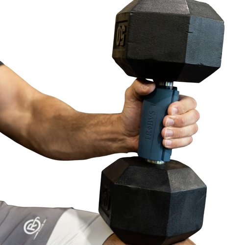 Tribus Grips Thick Grips for Dumbbells & Barbells (2.0” diameter) - Thick Dumbbell Grips (One Pair), Arm & Forearms & Grip Strength - Superior Barbell Grip & Comfort for Weight Lifting