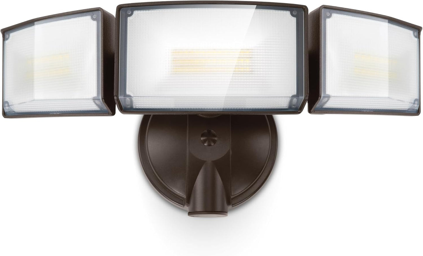 75W LED Flood Light - 8000 Lumen Outdoor Security Light with 3 Adjustable Heads, IP65 Waterproof for Garage, Yard & Patio - 5000K Daylight