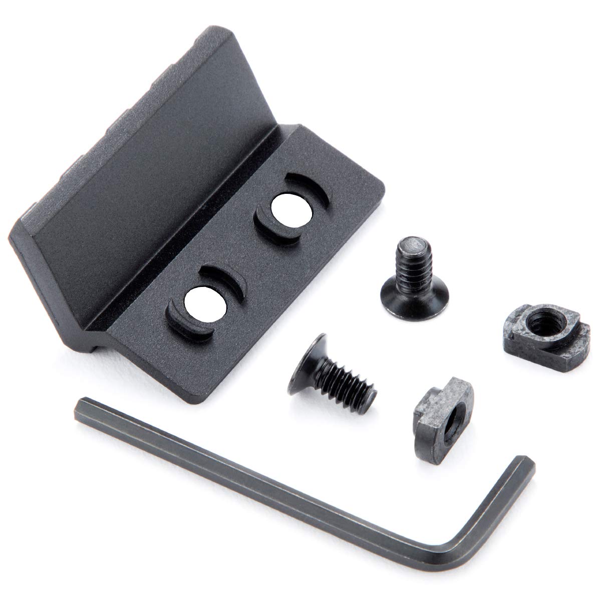 LEGEED Offset Light/Optic Picatinny Rail Mount 4-Slot Black