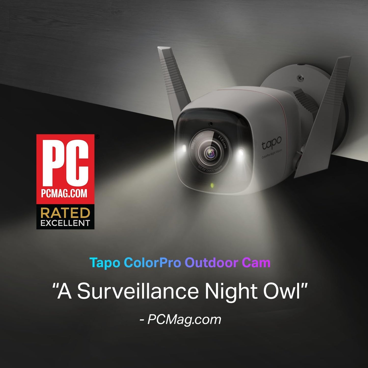 TP-Link Tapo 2K QHD Outdoor Security Camera with Color Night Vision & AI Detection