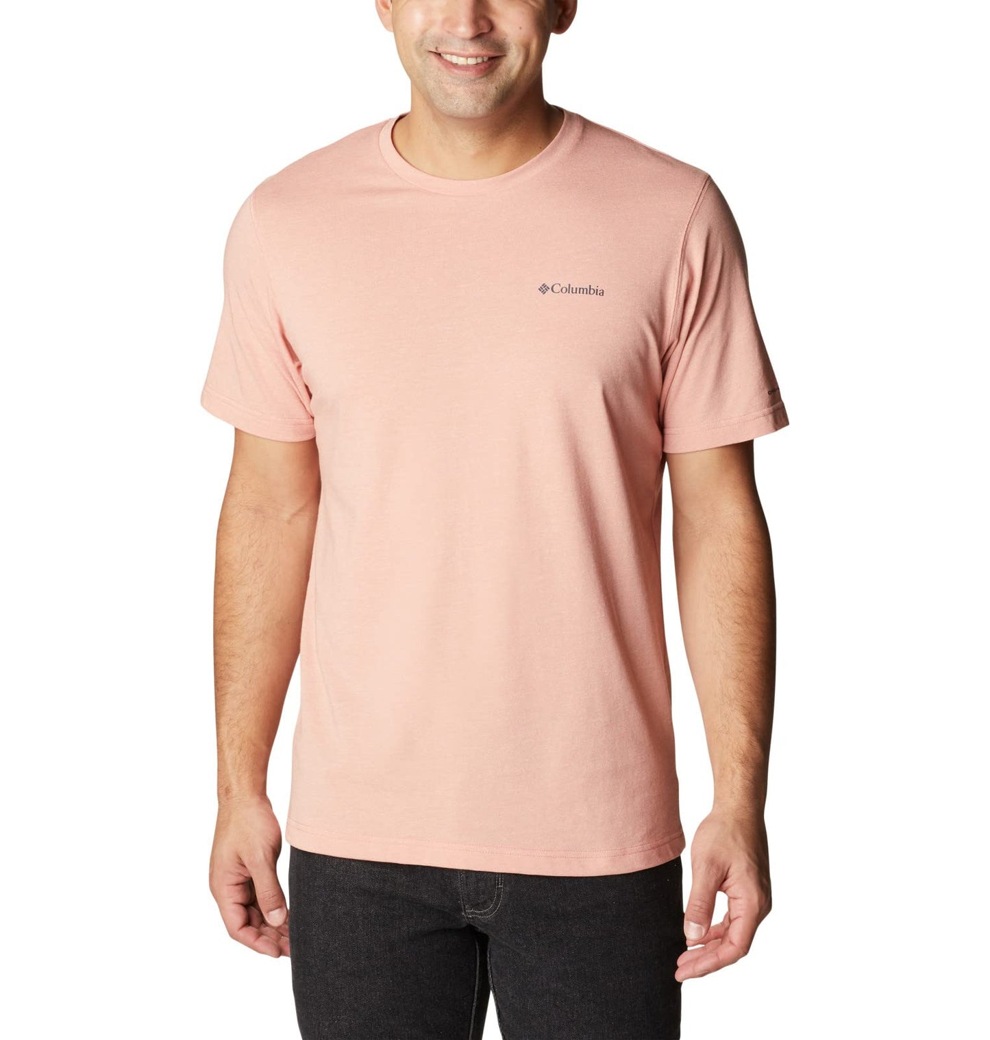 Columbia Men's Thistletown Hills Short Sleeve, Dark Coral Heather, 4X Big