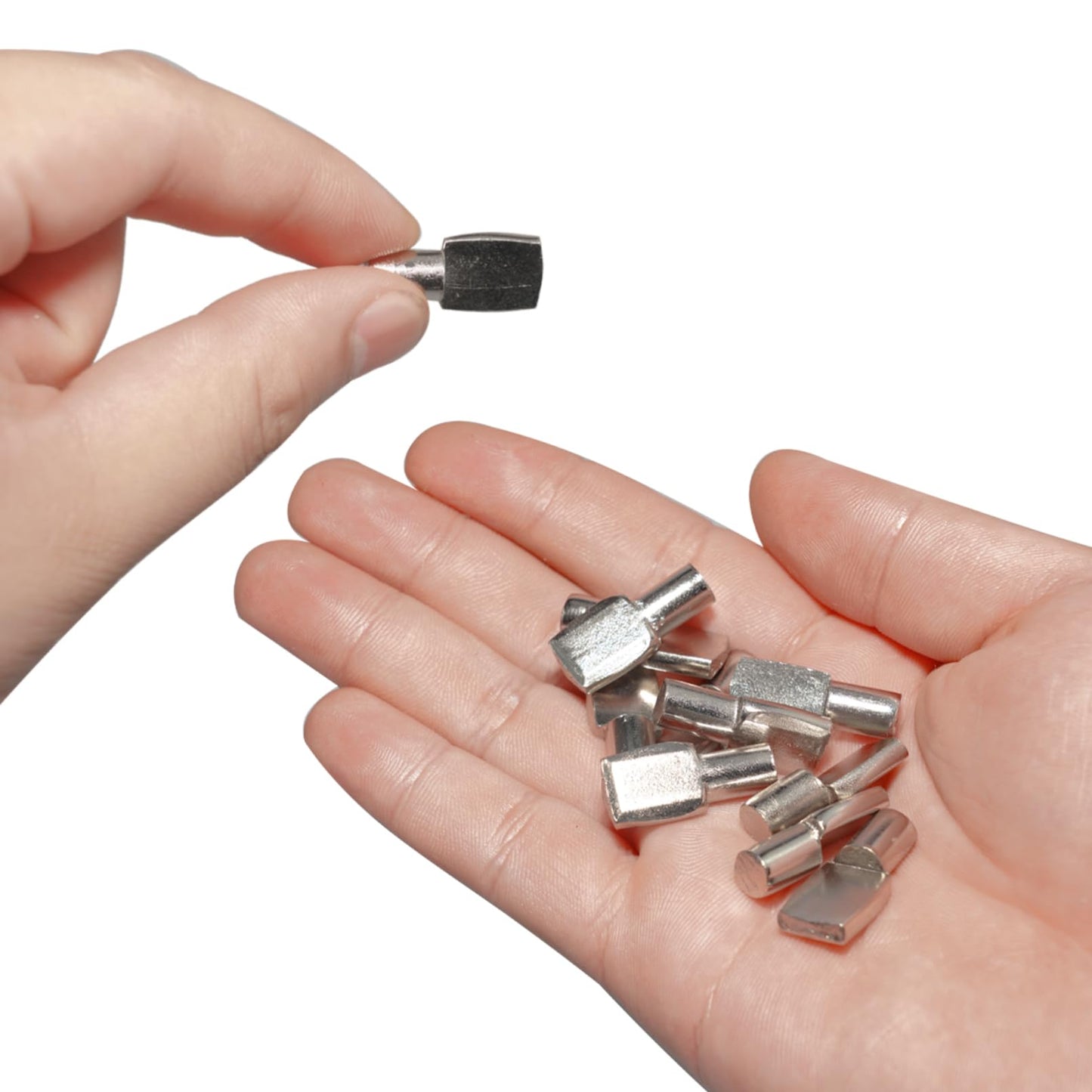 Benkyo 7mm Shelf Pins Cabinet Shelf Pegs 7mm Metal Shelf Pegs for Shelves Shelf Holders Pegs Shelf Support Pegs (50 Piece)