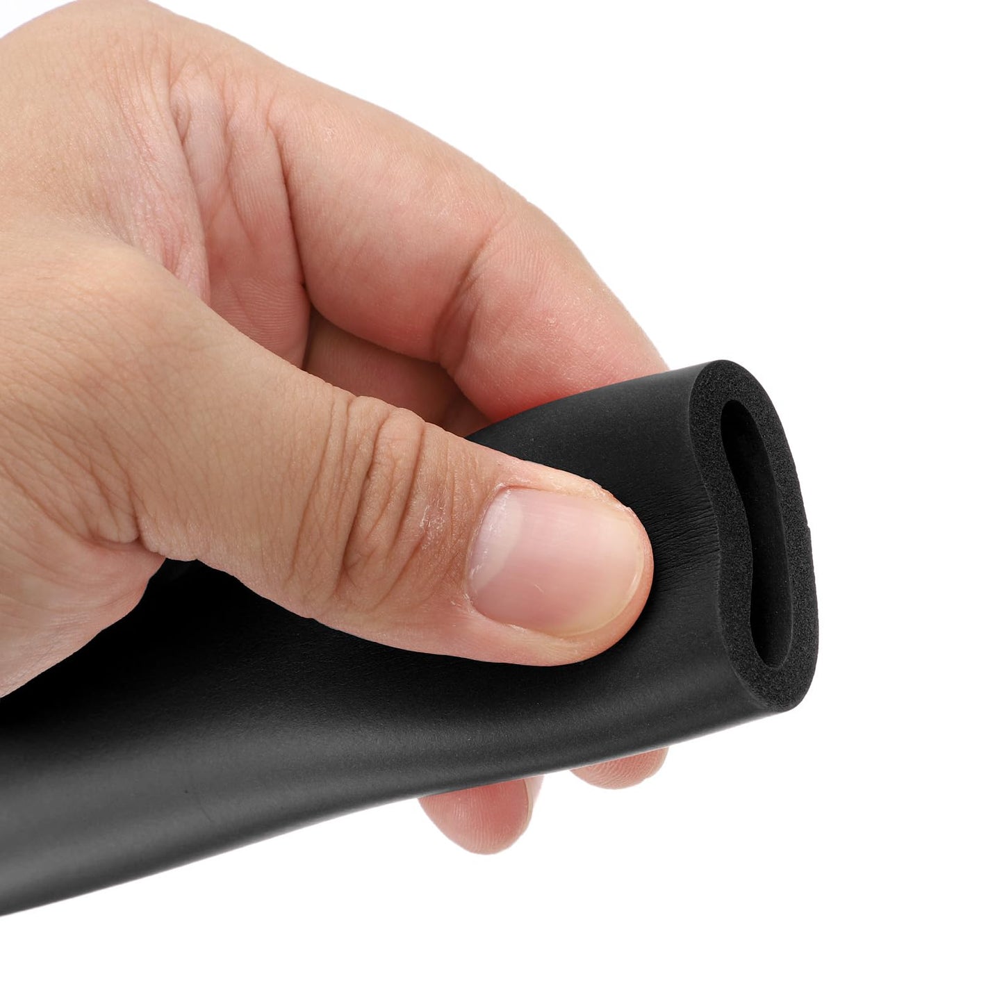 uxcell Foam Tubing for Handle Grip Support, 22mm(7/8") ID 32mm(1 1/4") OD 1m Length Black