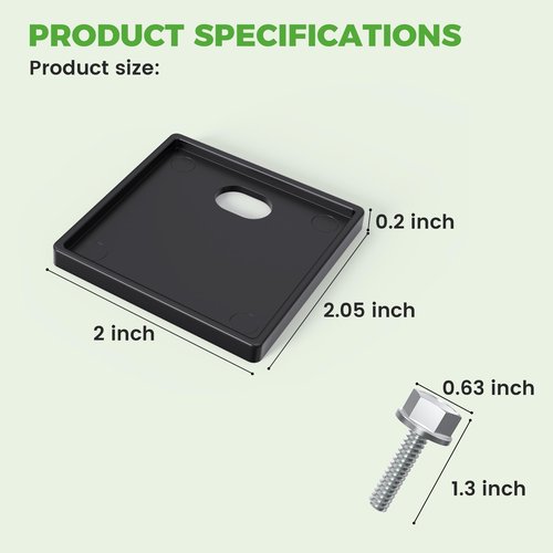 10L0L Golf Cart Front Windshield Bottom Mounting Strut Mount Pads with Stainless Steel Screws Kit, Fit for Club Car DS 2000-up,OEM 102198301 102099101