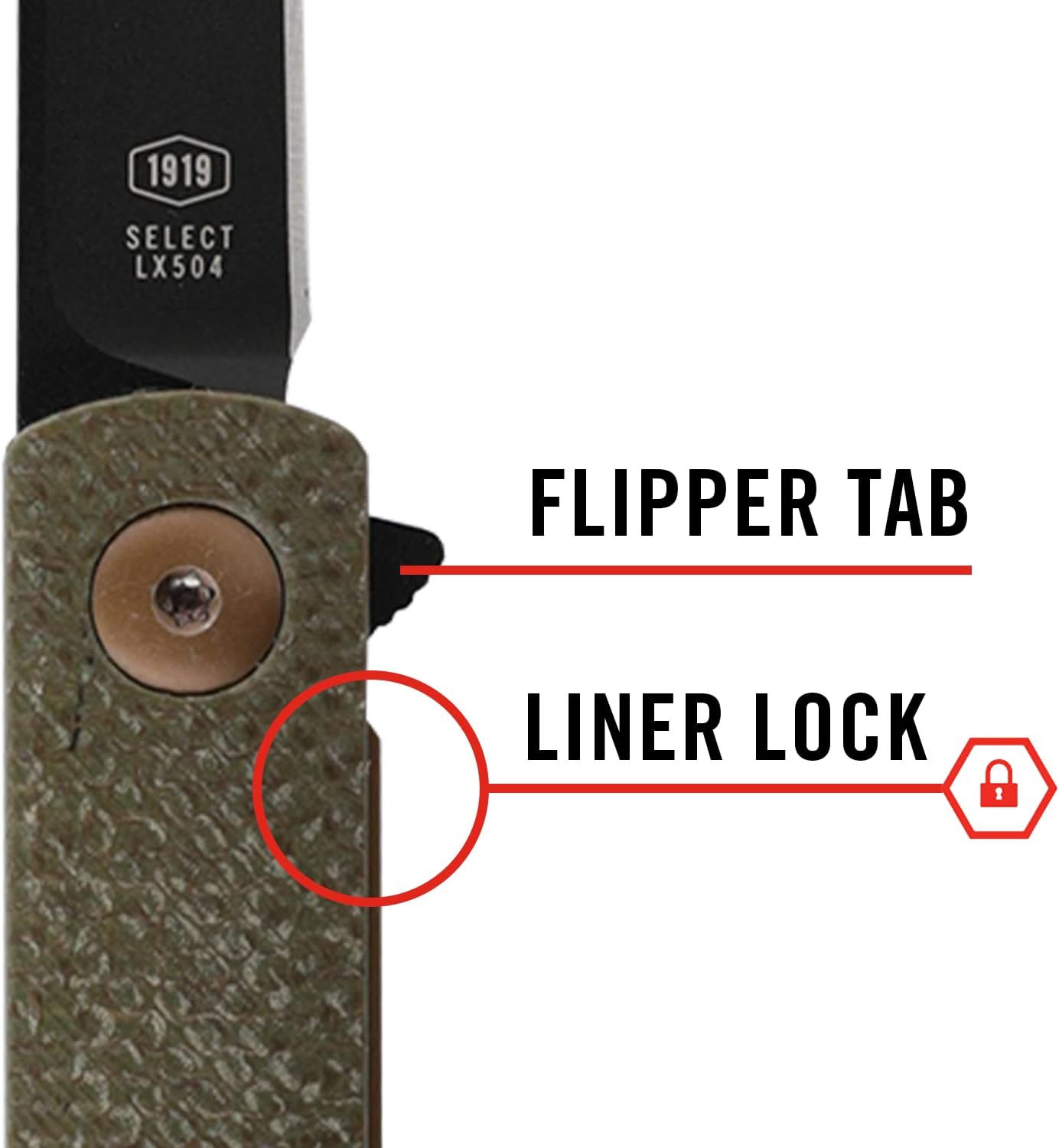 EDC Folding Pocketknife with Tanto Blade | Coast Founder's Collection Gentleman's Knife