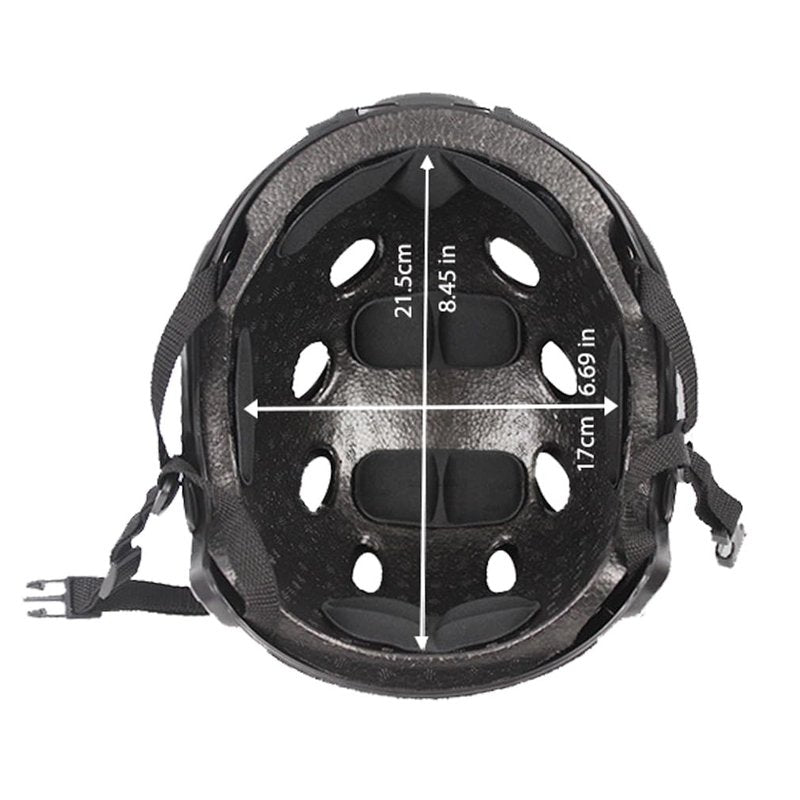 Tactical Airsoft Paintball Fast Helmet with Helmet Cover, PJ Type Multifunctional Protective Helmet with NVG Mount