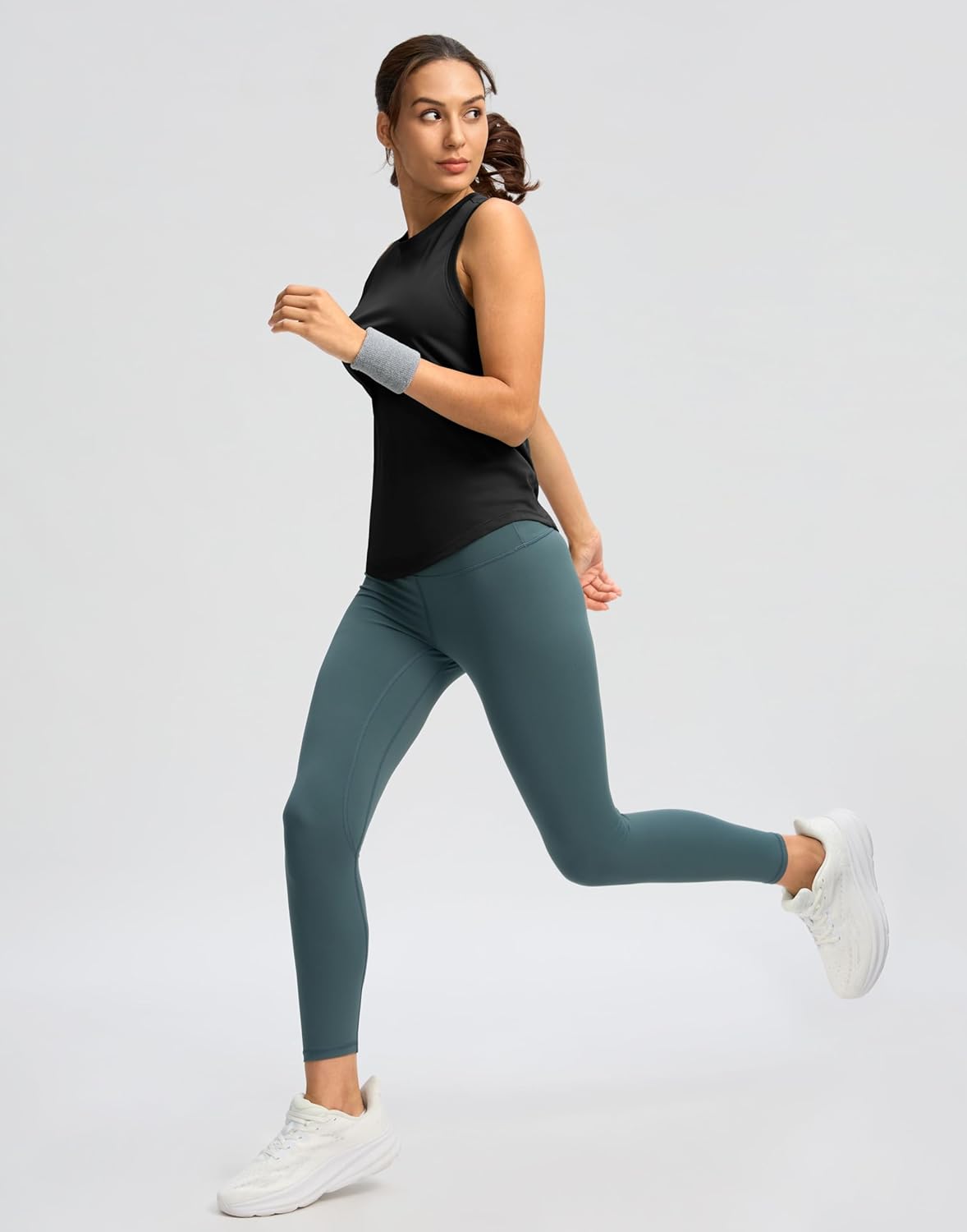 SANTINY Women's Sleeveless Workout Tank Tops - Lightweight Athletic Yoga & Running Shirts