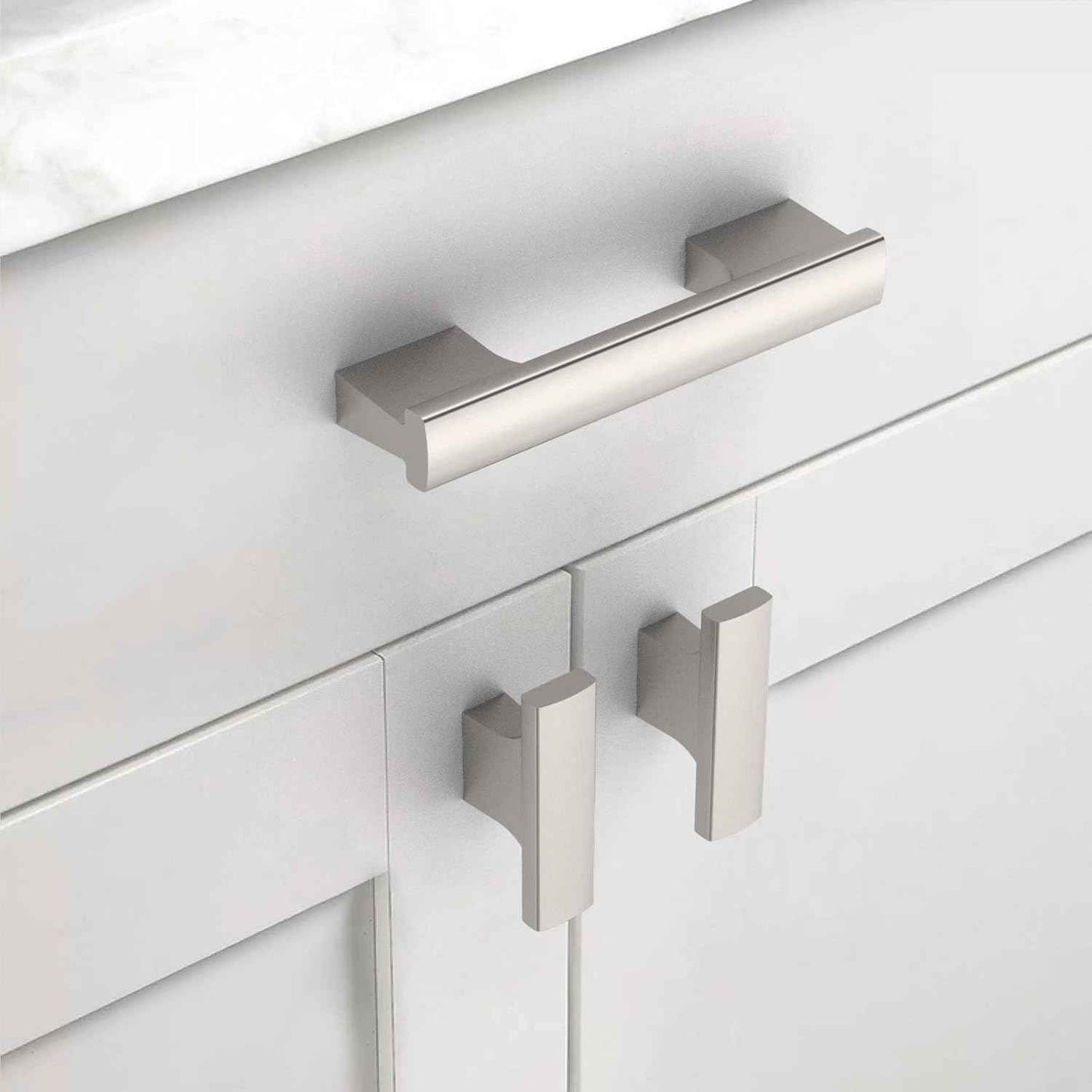 30 Pack Matte Black Kitchen Cabinet Knobs - Stylish Zinc Drawer Hardware for Dresser
