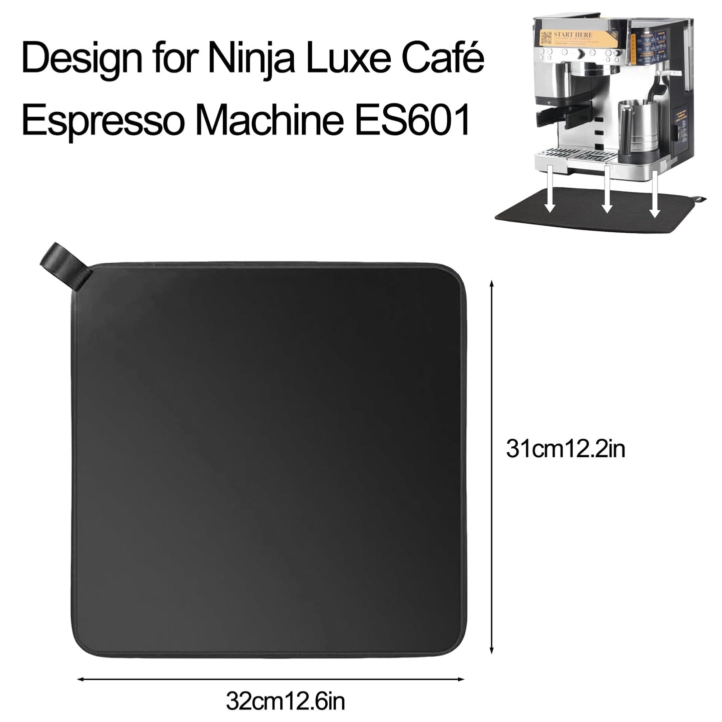 Sliding Pad Mat for Ninja Luxe Cafe Espresso Machine ES601 | Smooth Glide with Anti-Slip Base | Includes Hanging Strap