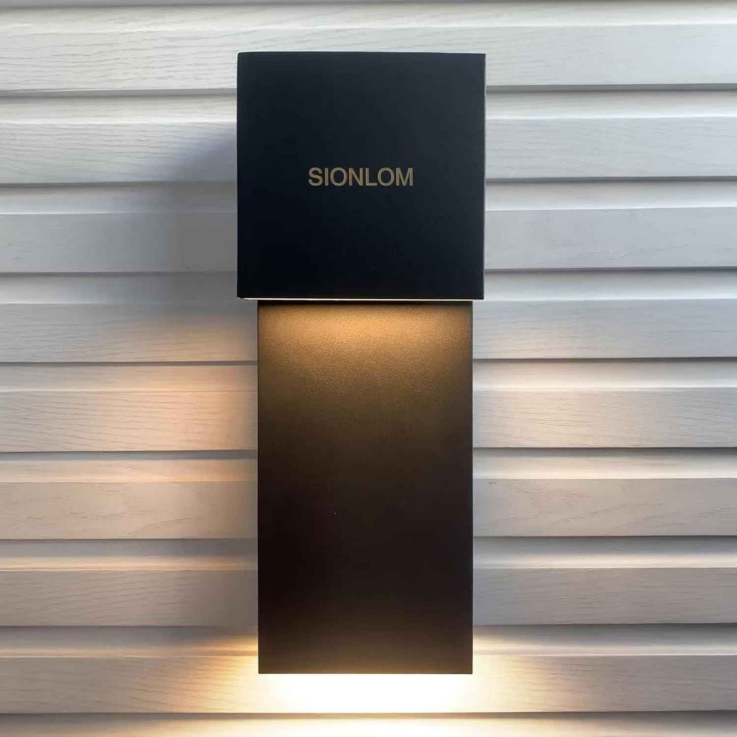 LED Outdoor Wall Sconce 3000K - Waterproof 18W Black Porch Light Fixture for Garage & Balcony