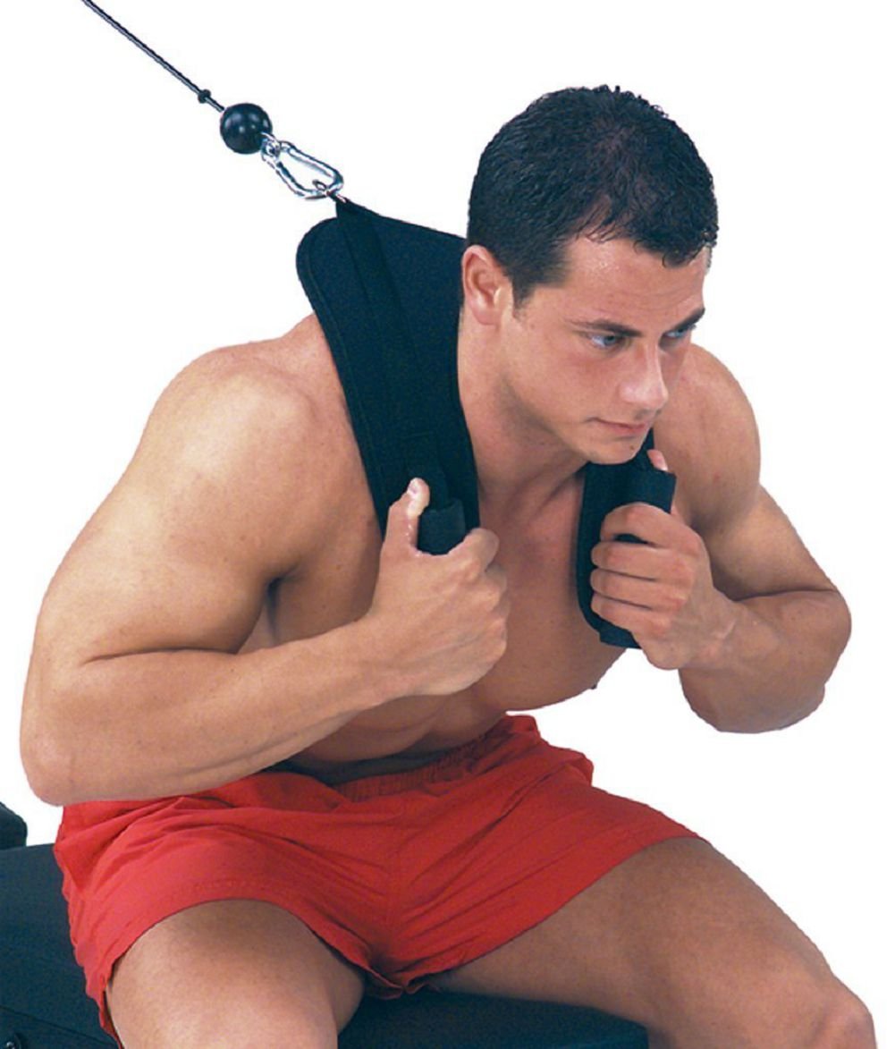 YCYU Ab Crunch Harness Cable Attachment Ab Exercise Cable Machine Gym Workout Abdominal Crunch Core Muscle Training Equipment Shoulder Pads