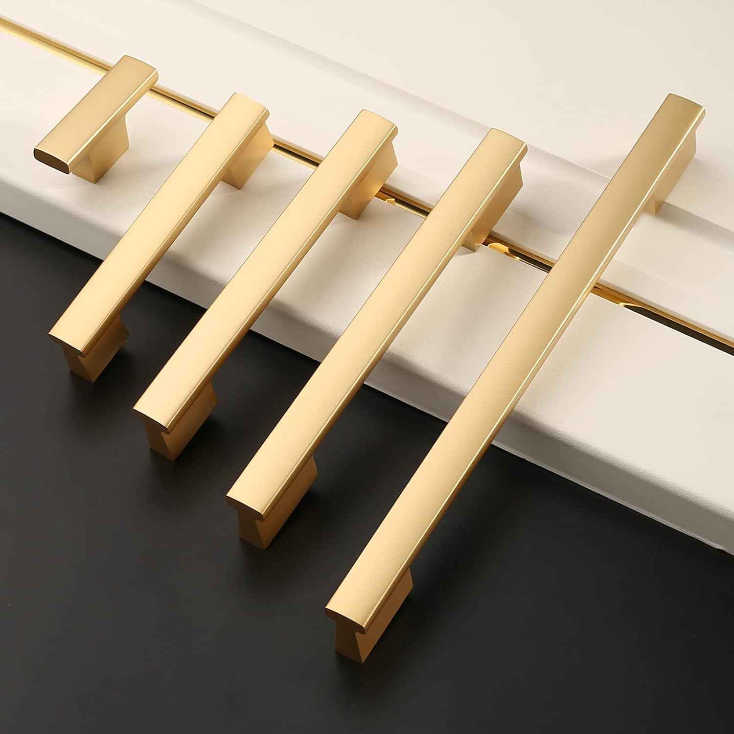 30 Pack Matte Black Kitchen Cabinet Knobs - Stylish Zinc Drawer Hardware for Dresser