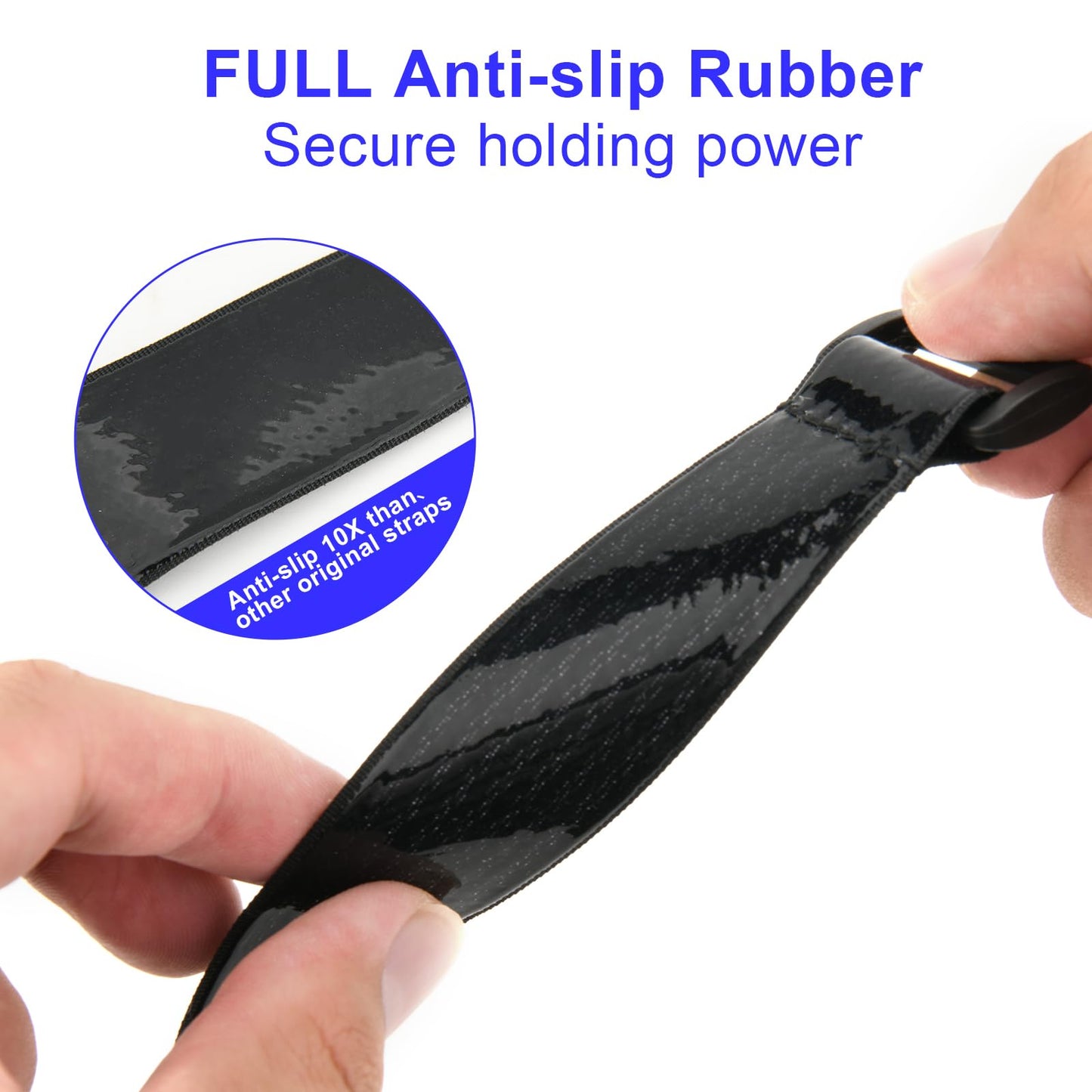 Cinch Straps with Anti-Slip Silicone Strips, 1 x 14" Hook & Loop Fastening Cable Strap Heavy Duty Multipurpose Straps for Extension Cord Cable Ropes Bike RV & Hose Organization Storage