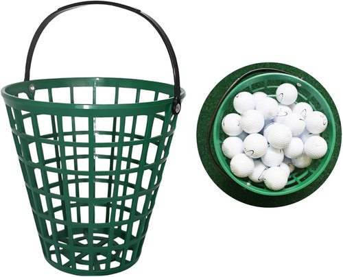 kowaku Golf Range Bucket, Golf Ball Basket, Carrier Outdoor Sports Golf Ball Holder, Display Pingpong Ball Basket, Stadium Gear Storage Organizer