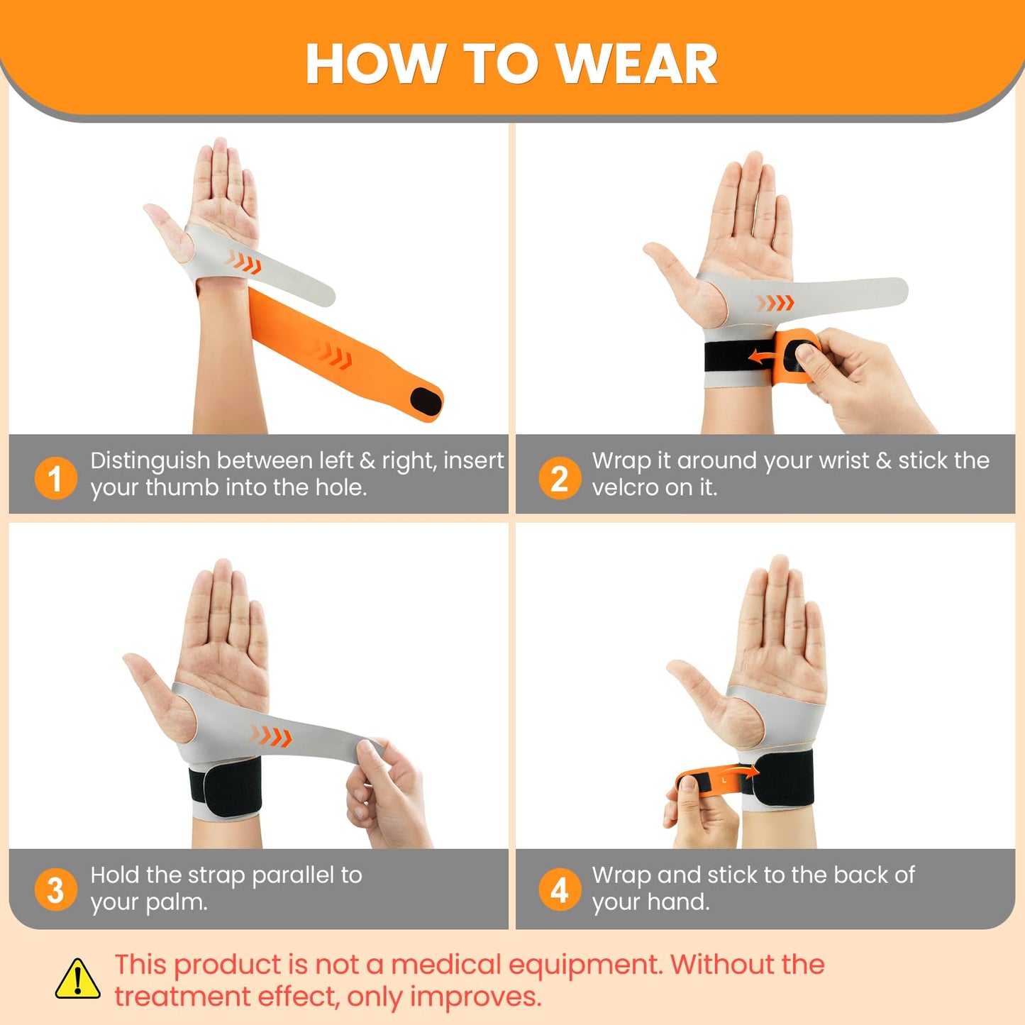 LEMEUR Carpal Tunnel Wrist Brace Ulnar Wrist Brace, Ultra-Thin Elastic Hand Brace for TFCC Tear, Adjustable Wrist Wrap Helps Relieve Tendinitis Arthritis Carpal Tunnel Pain(Left Hand)