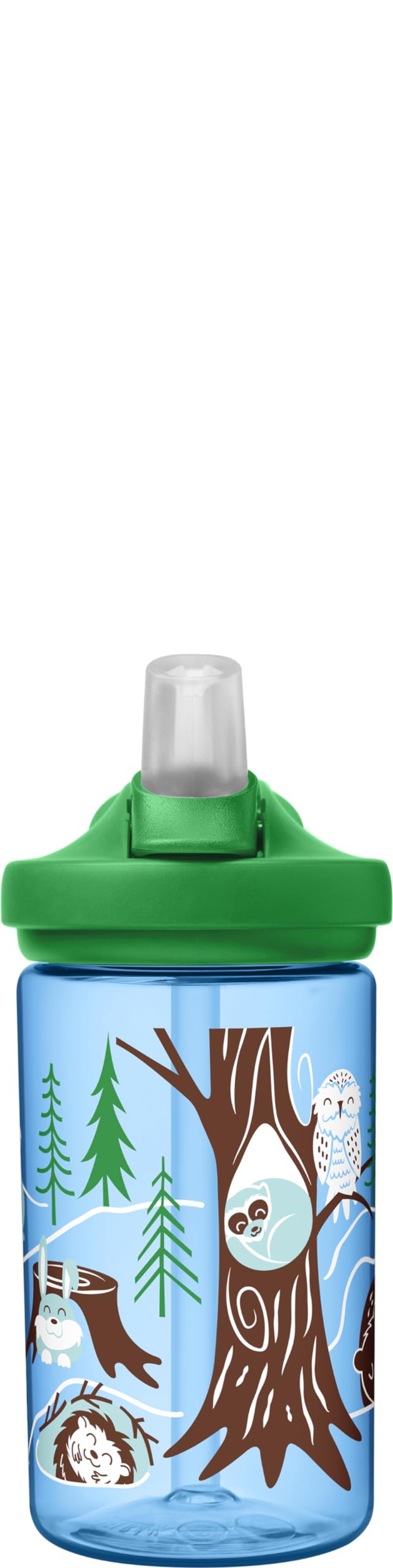 CamelBak Eddy+ 14 oz Kids Water Bottle with Tritan Renew – Straw Top, Leak-Proof When Closed, Hibernating for Winter