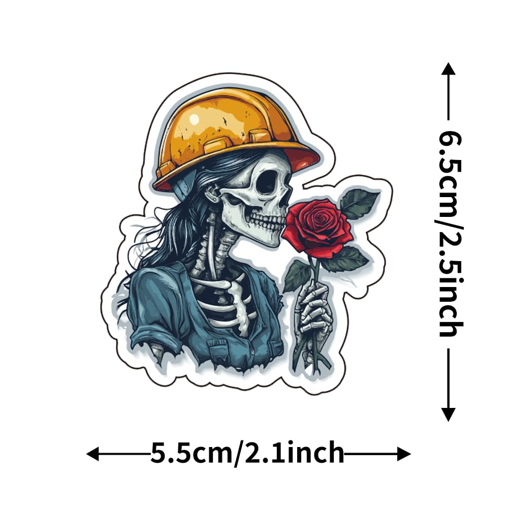 Women Hard Hat Stickers | Blue Collar Decals for Hardhat | Woman in Trade Empowerment Construction Decal