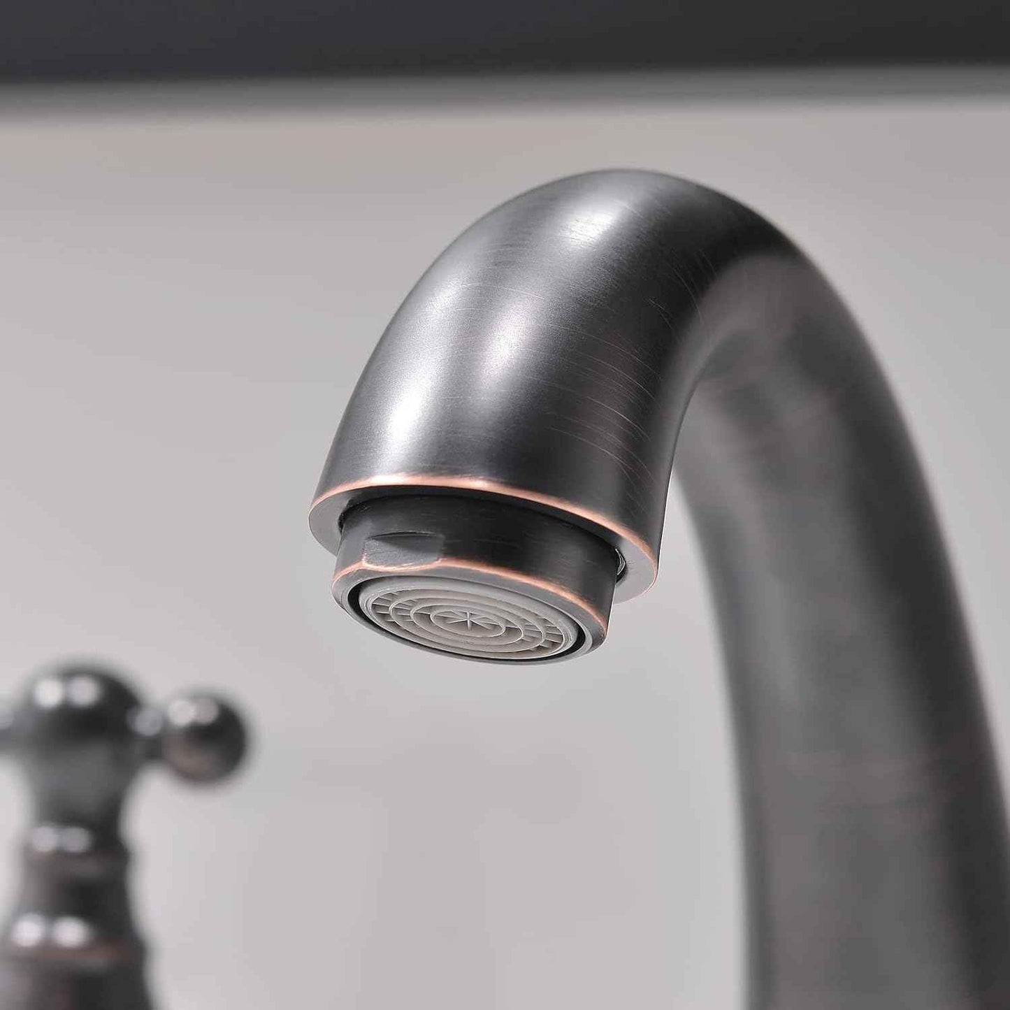 Phiestina 8-Inch Widespread Bathroom Faucet - Chrome, Lead-Free, Metal Pop-Up Drain, Model WF008-4-C