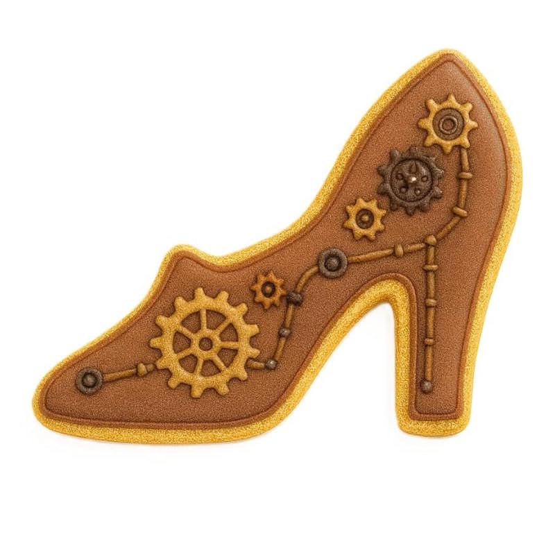 4-Inch Glass Slipper Shoe Cookie Cutter - Food Grade Steel