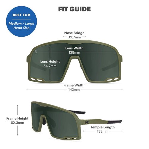 Knockaround Campeones Sport Sunglasses for Men & Women - Shield Sunglasses - UV400 Protection - Baseball, Cycling & Running