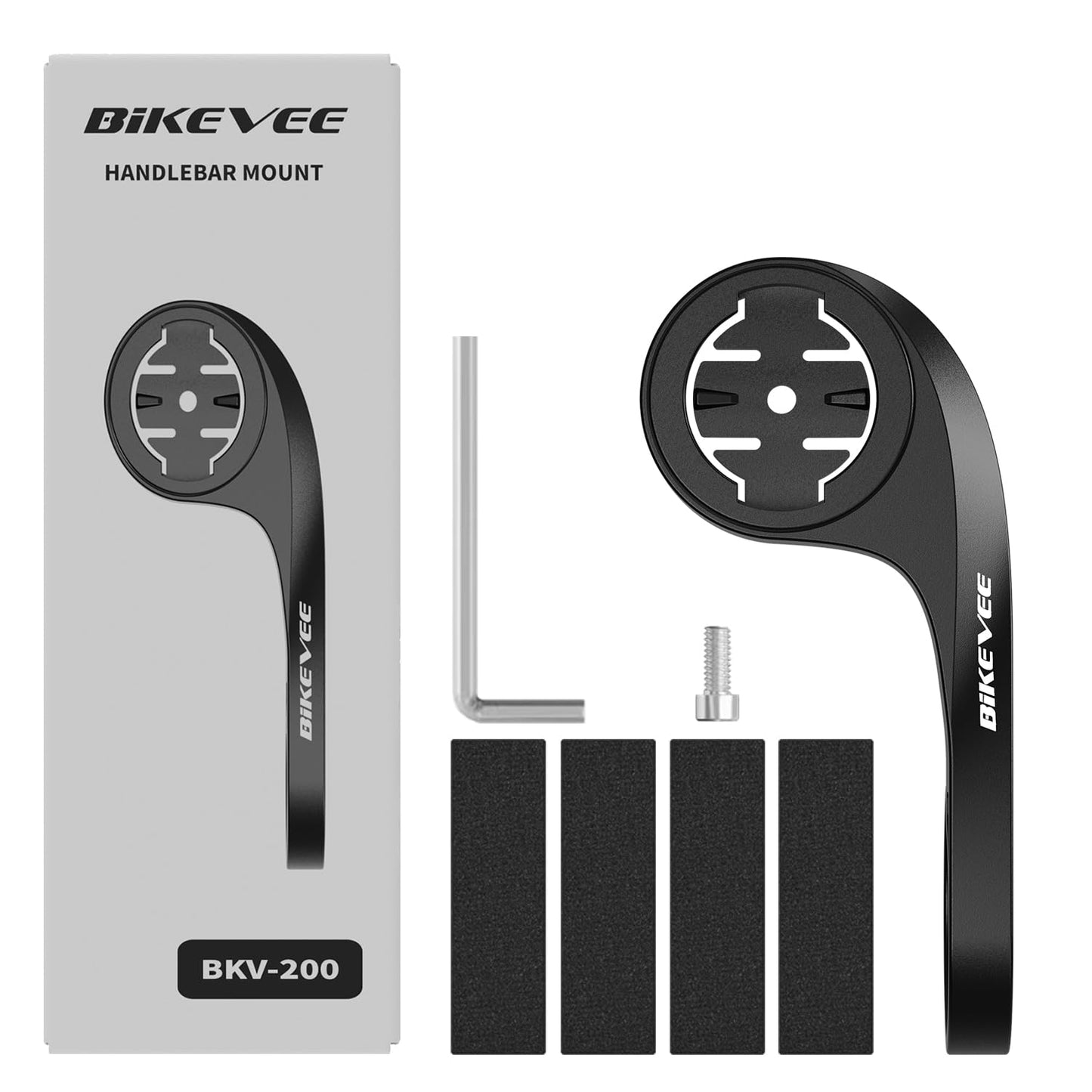 Bikevee Out Front Mount Compatible with Garmin Edge GPS Bike Computer Adapter for 25.4mm/31.8mm Handlebar - Secure & Universal