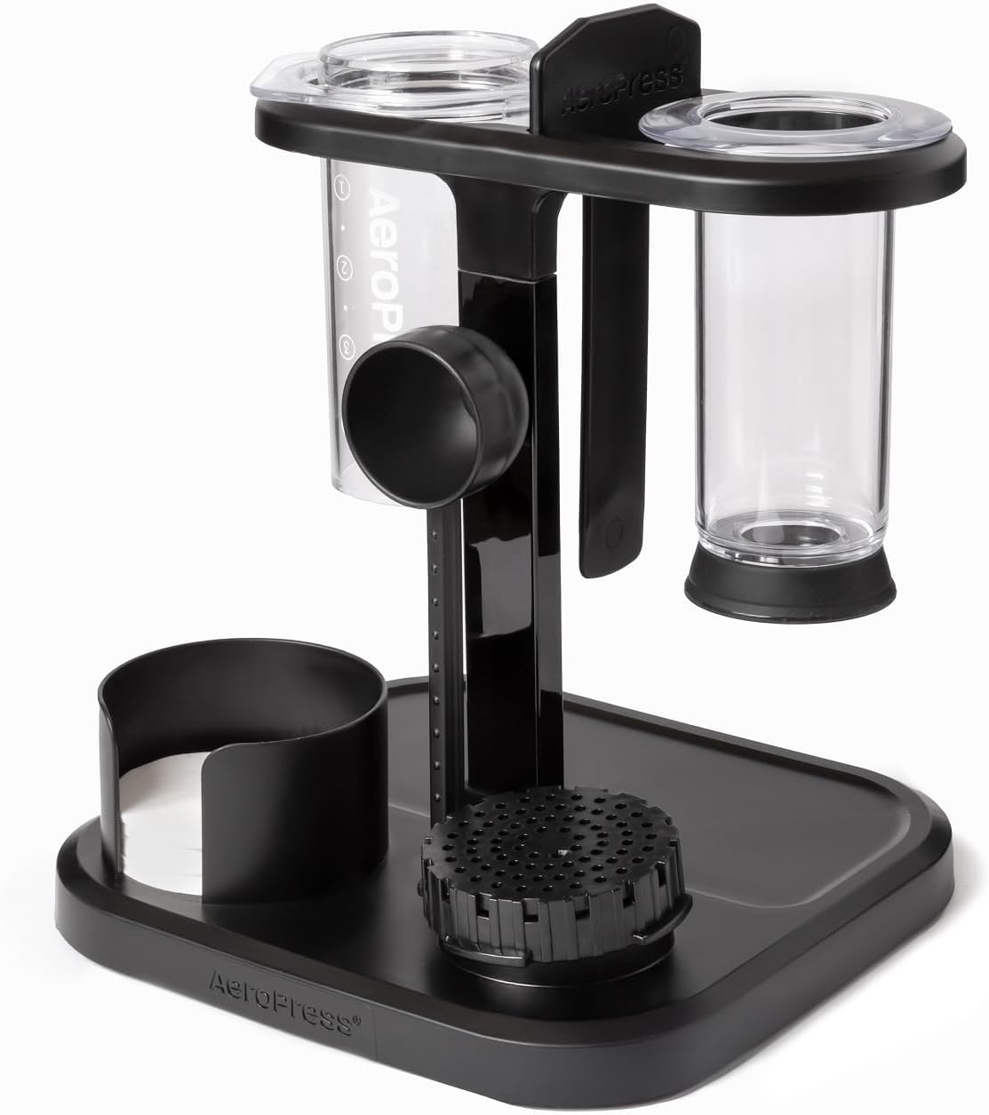 AeroPress Organizer Stand - Durable Coffee Bar Station & Compact Storage Solution for Manual Coffee Makers