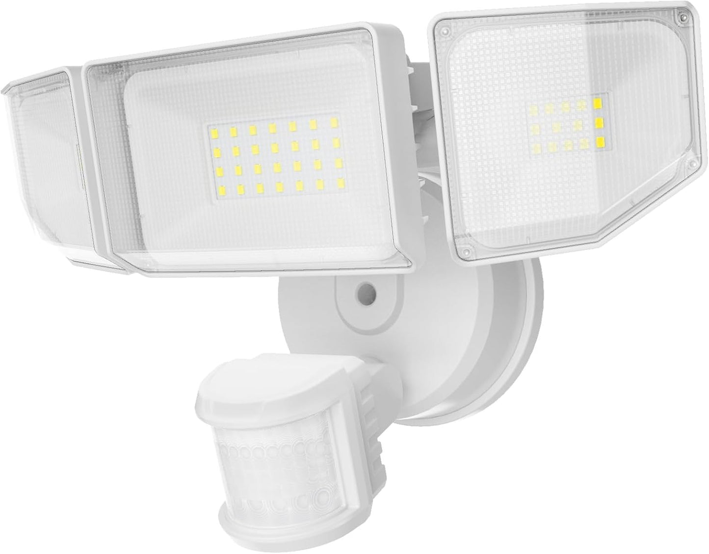 85W LED Motion Sensor Security Light - 8500LM Dusk to Dawn, 3-Head Waterproof Floodlight for Garage, Yard & Porch