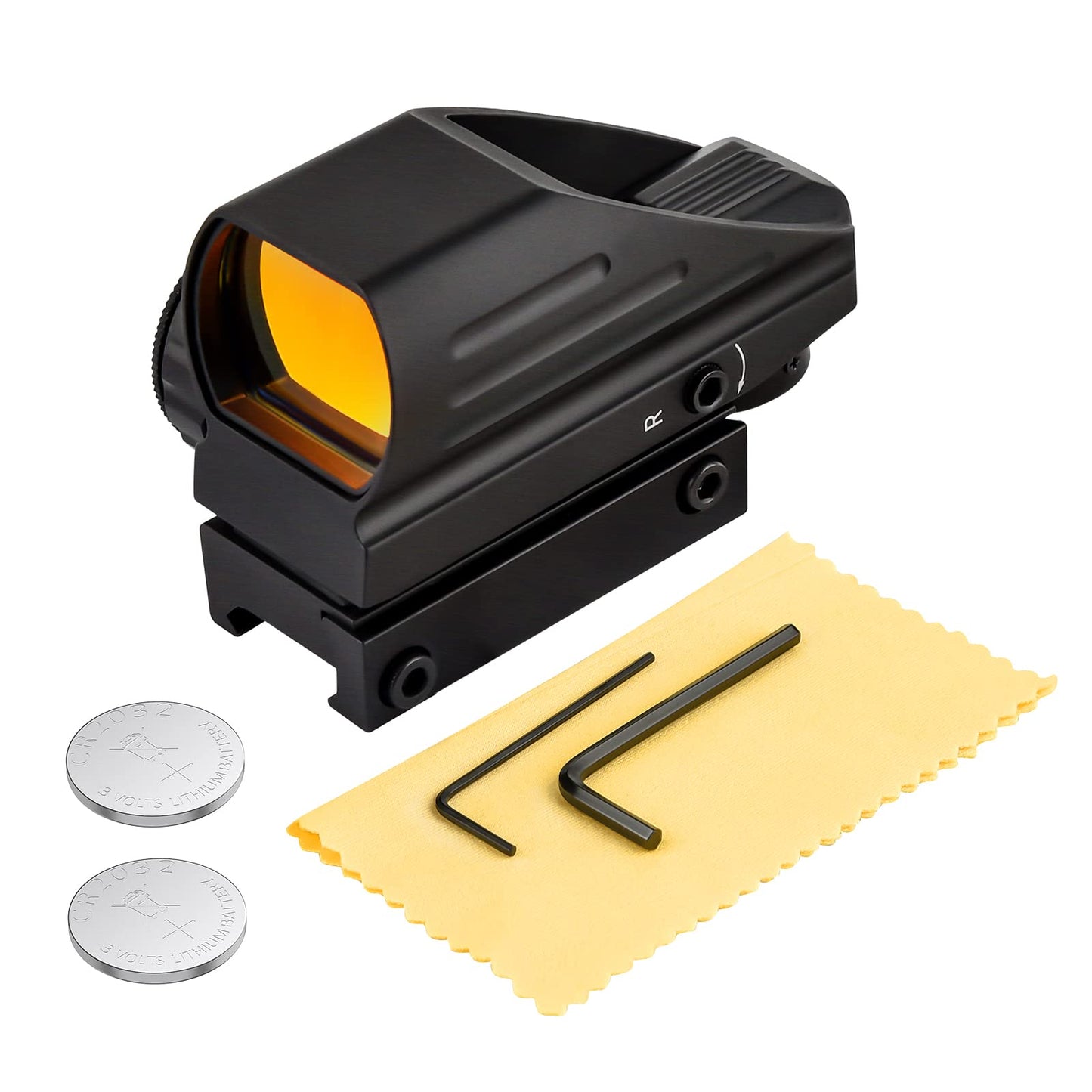 EZshoot Reflex Sight with 4 Reticles Red Dot Sight, Reflex Holographic Optic Scope with 20mm Rail Mount ,Absolute Co-Witness