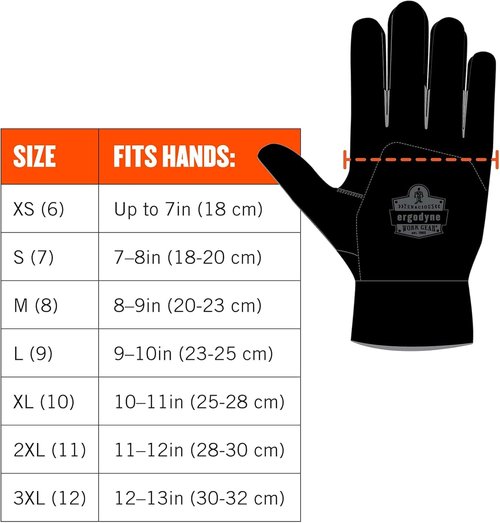 Ergodyne High-Dexterity Tactical Gloves - Black, Small | Ultimate Grip & Comfort