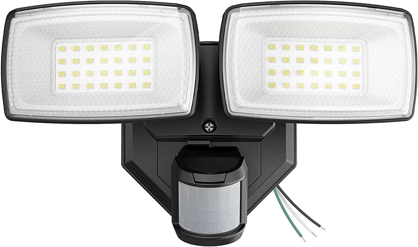 Onforu 32W Motion Sensor Outdoor Security Lights - 3200LM LED Flood Light, IP65 Waterproof, Dusk to Dawn for Garage & Yard (Black)