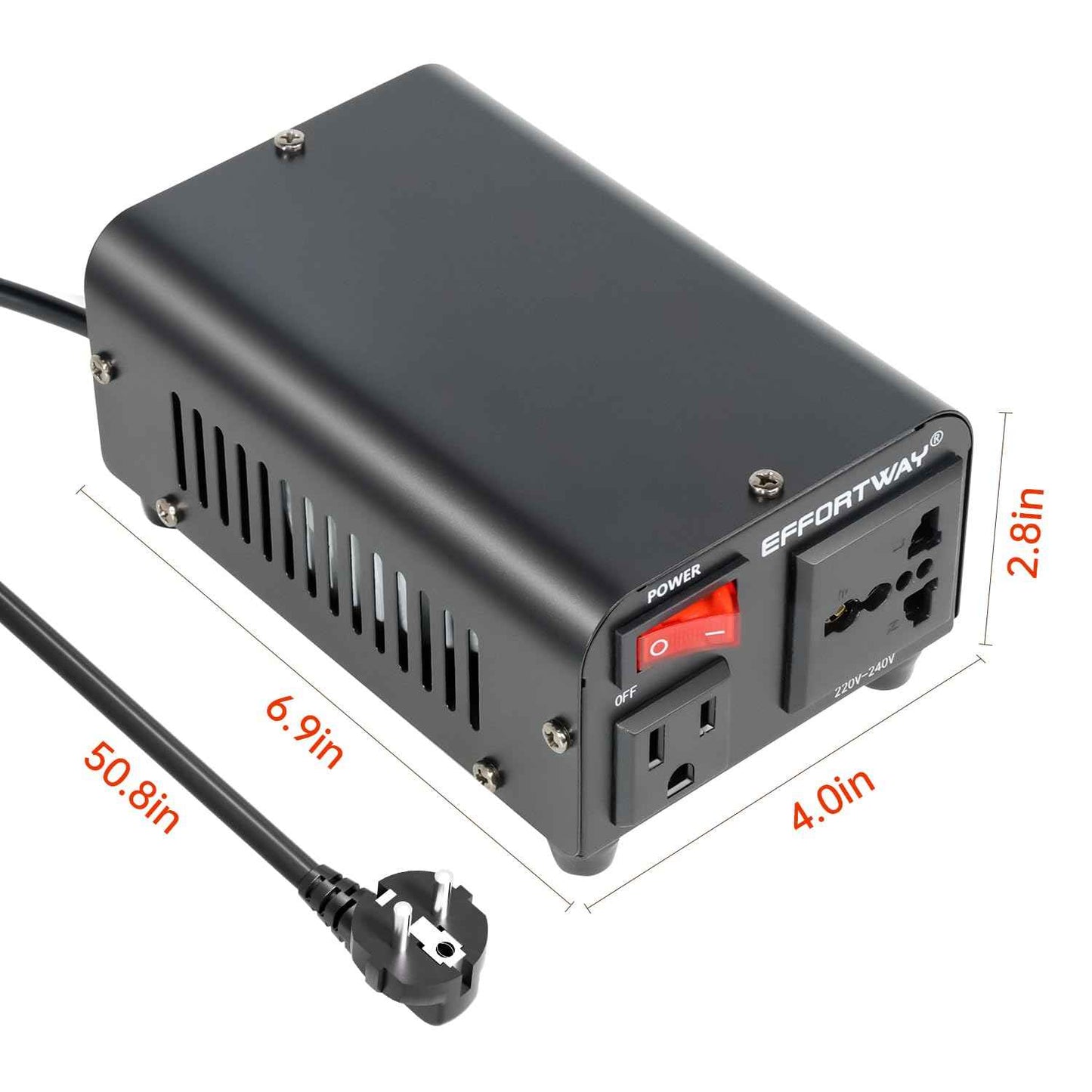 Voltage Converter 220V to 110V Converter Universal Travel Adapter 300W Step-Down Converter from 220-240V to 110-120V suitable for US to Europe and international step-down transformer socket converters