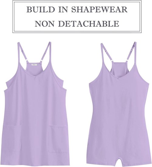 ANRABESS Women's Athletic Dress - Summer Tennis Mini Romper with Built-In Shorts | Perfect for Travel & Workouts