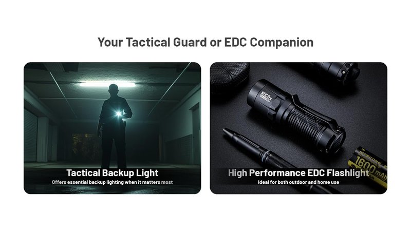 Nitecore MT1C Pro EDC Flashlight, 1000 Lumen USB-C Rechargeable Small Compact Bright Designed for Everyday Carry